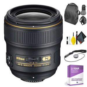 Nikon 35MM F1.4 G AFS + Deluxe Lens Cleaning Kit Bundle
