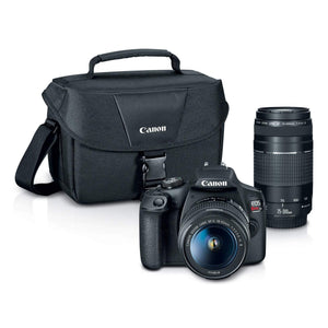 Canon EOS Rebel T7 EF18-55mm + EF 75-300mm Double Zoom KIT - Used Canon