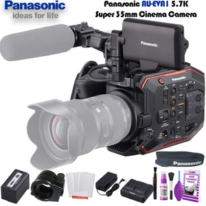 Panasonic AU-EVA1 Compact 5.7K Super 35mm Cinema Camera AU-EVA1PJ W/Deluxe Cleaning Set and More. Bundle