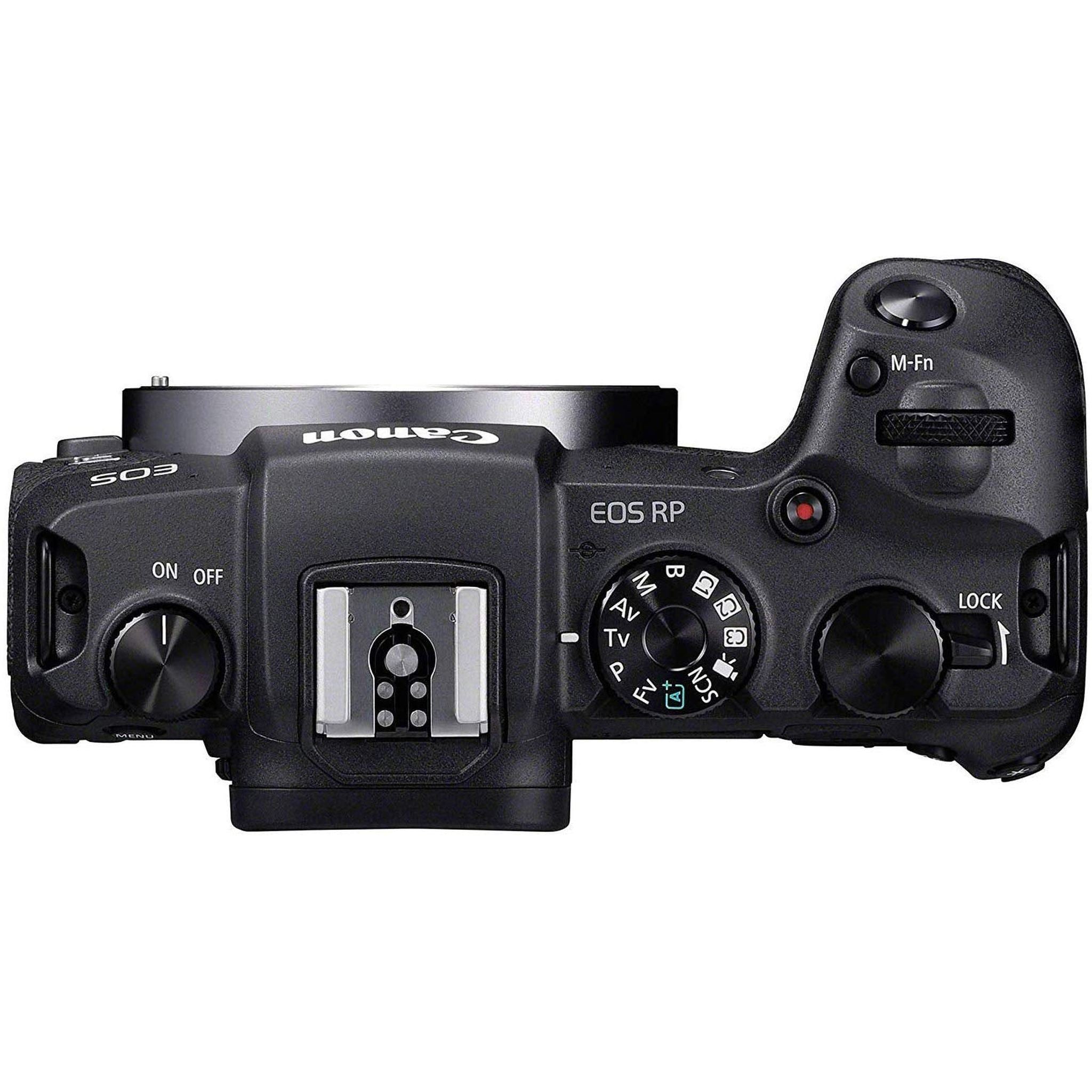 Canon EOS RP Mirrorless Camera 26.2MP Portable Full Frame Body Only 3380C002 with Lens Mount Adapter EF-EOS R Adapts EF - Used Canon