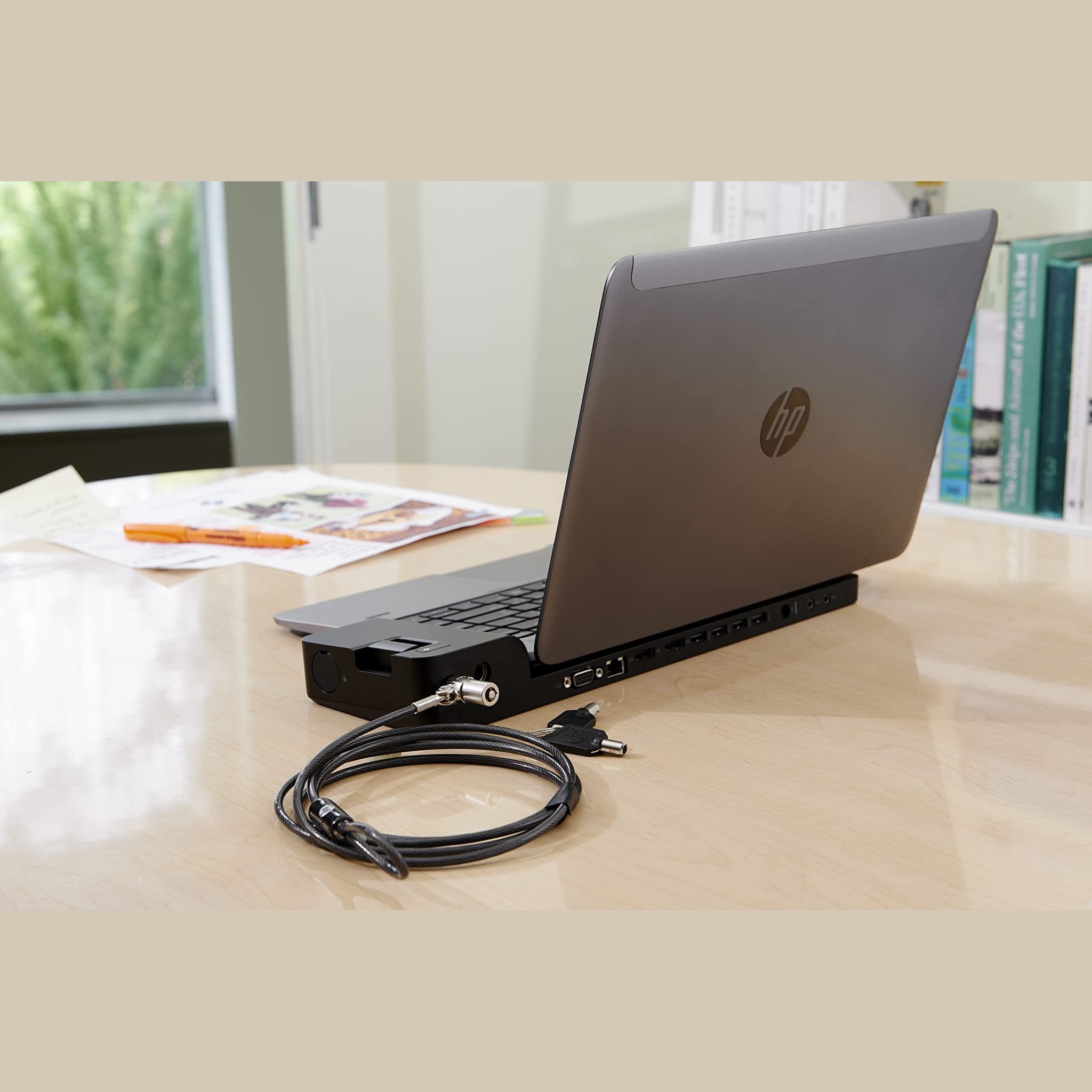 HP 2013 D9Y32AA UltraSlim Docking Station with 65W Adapter D9Y32AA#ABA compatible with HP EliteBook Folio 9470m