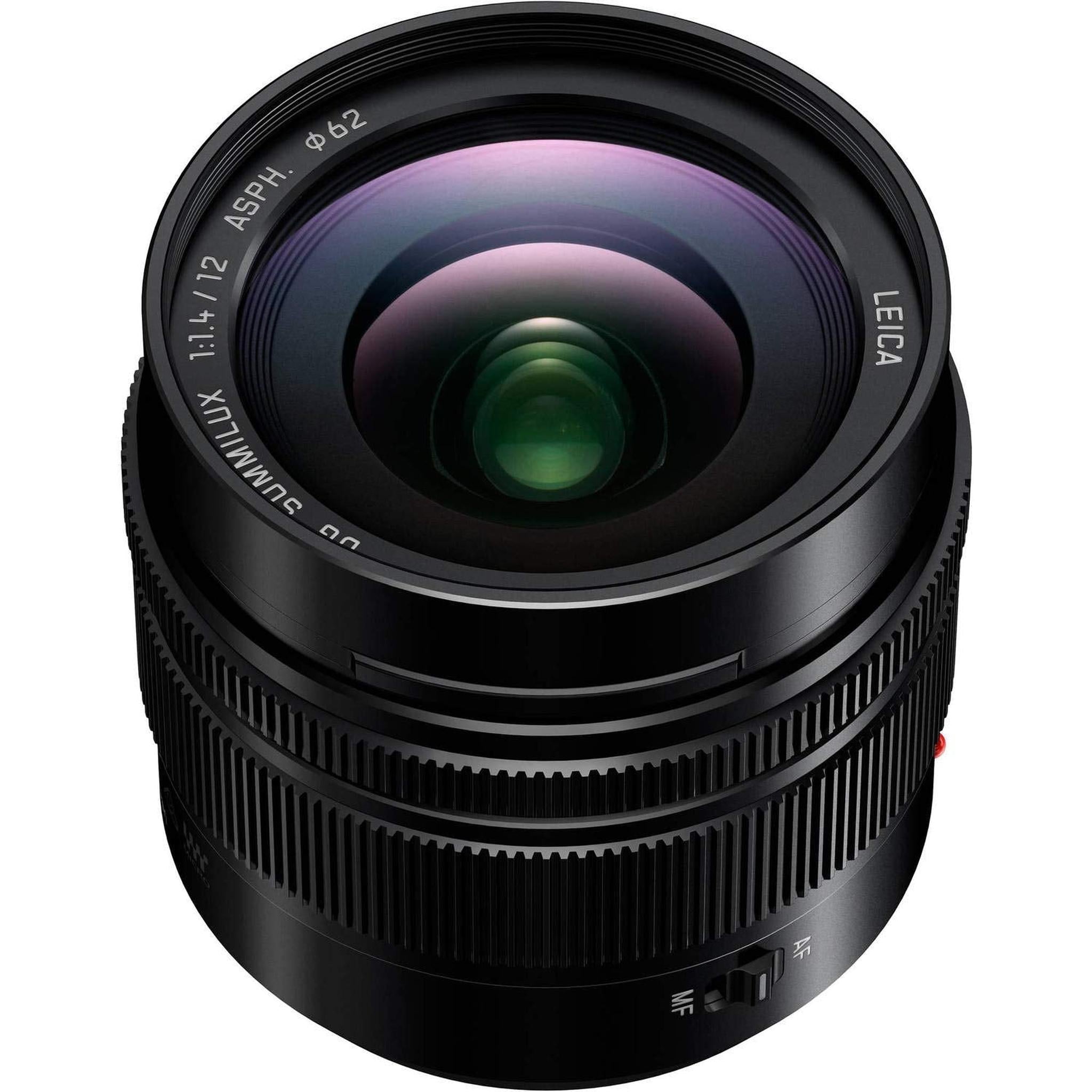 Panasonic Leica DG Summilux 12mm f/1.4 ASPH. Lens With Cleaning Kit