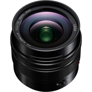 Panasonic Leica DG Summilux 12mm f/1.4 ASPH. Lens With Cleaning Kit