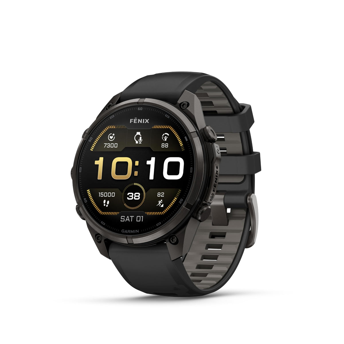 Garmin fēnix® 9 Pro, DLC Titanium, 47mm, Black/Pebble Gray