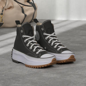 Converse Run Star Hike Hi Sneakers, Black/White/Gum, 7 US Women/5.5 US Men