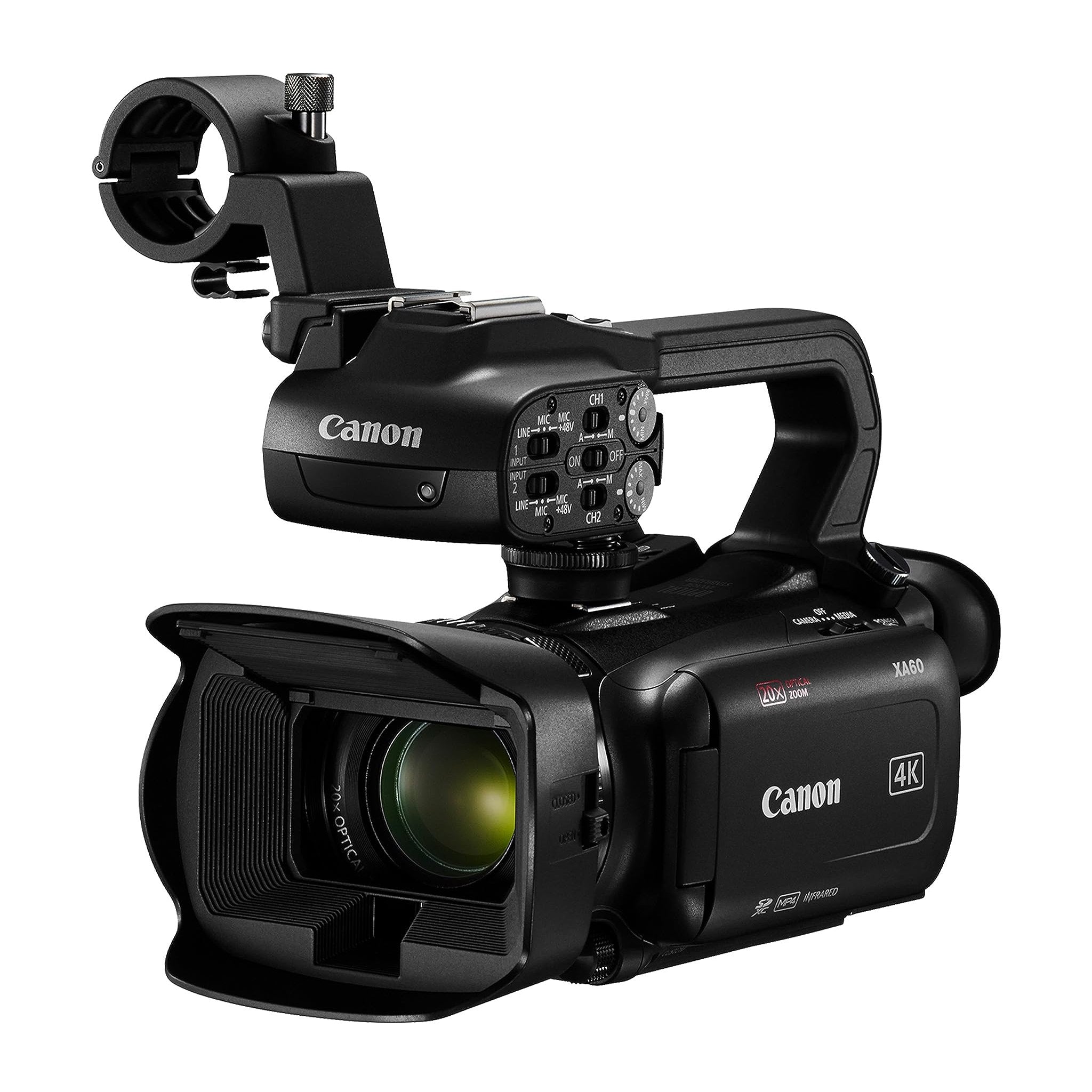 Canon XA60 Professional UHD 4K Camcorder with LCD Touchscreen and 20x Optical Zoom Lens Black