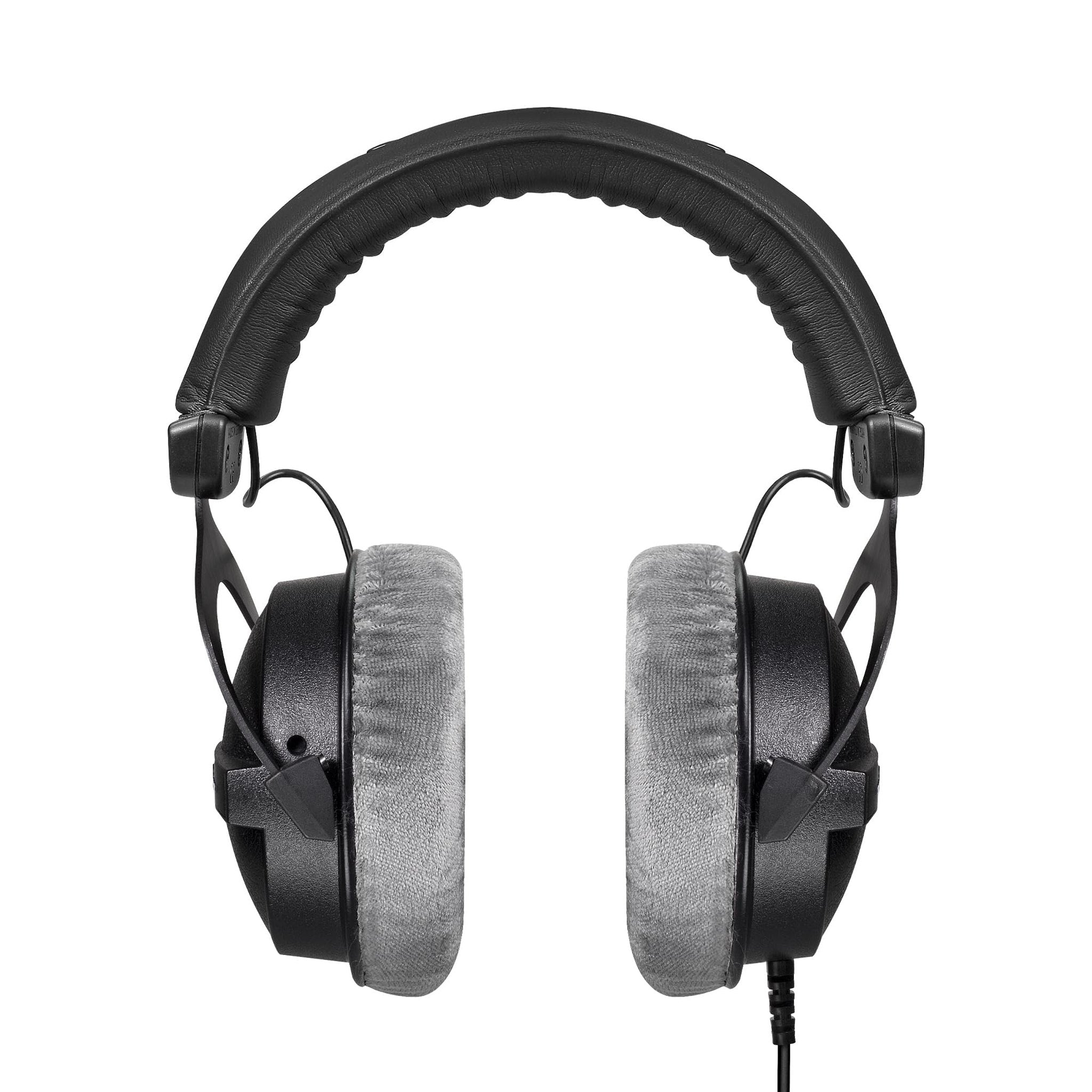 beyerdynamic DT 770 PRO, Wired Headphones, 3m Coiled Cable, Black with Gray Ear Pads