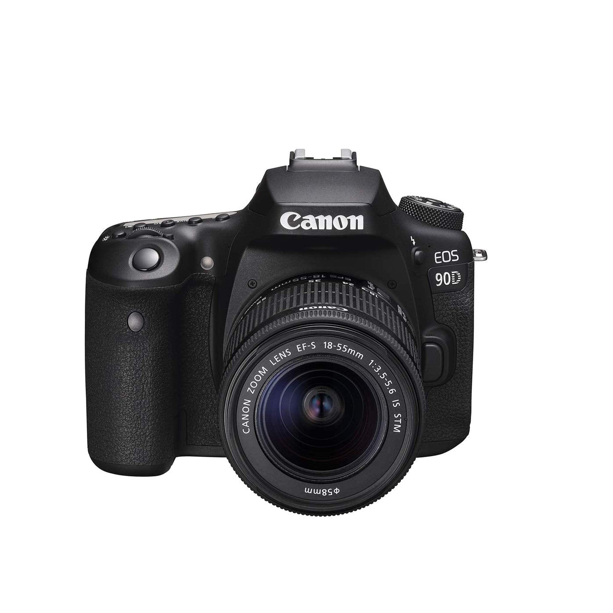 Canon EOS 90D 32.5MP Digital SLR Camera - Black Kit with 18-55mm f/3.5-5.6 IS - Refurbished - Like New Canon