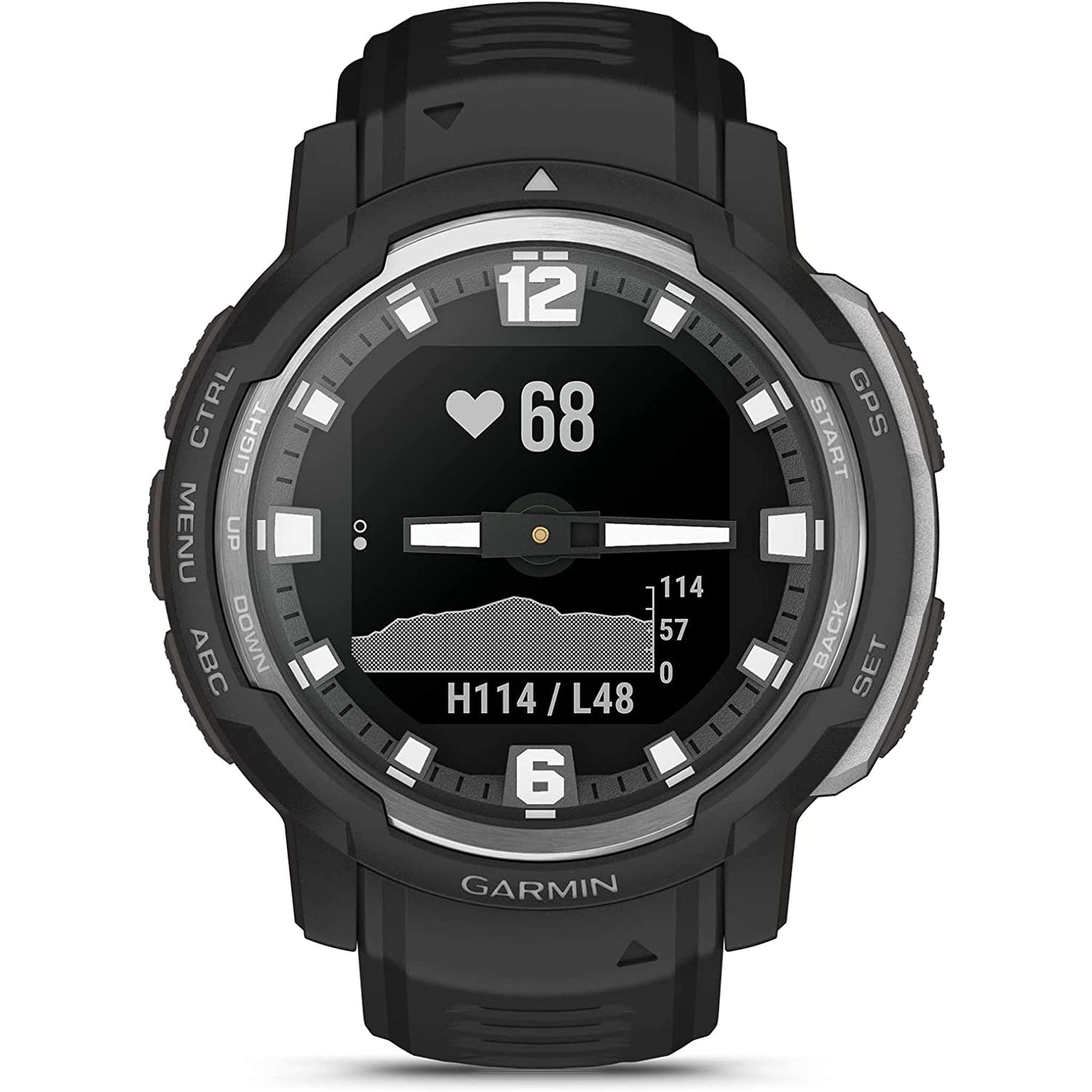 Garmin Instinct Crossover Smartwatch Black with Standard Accessories Garmin