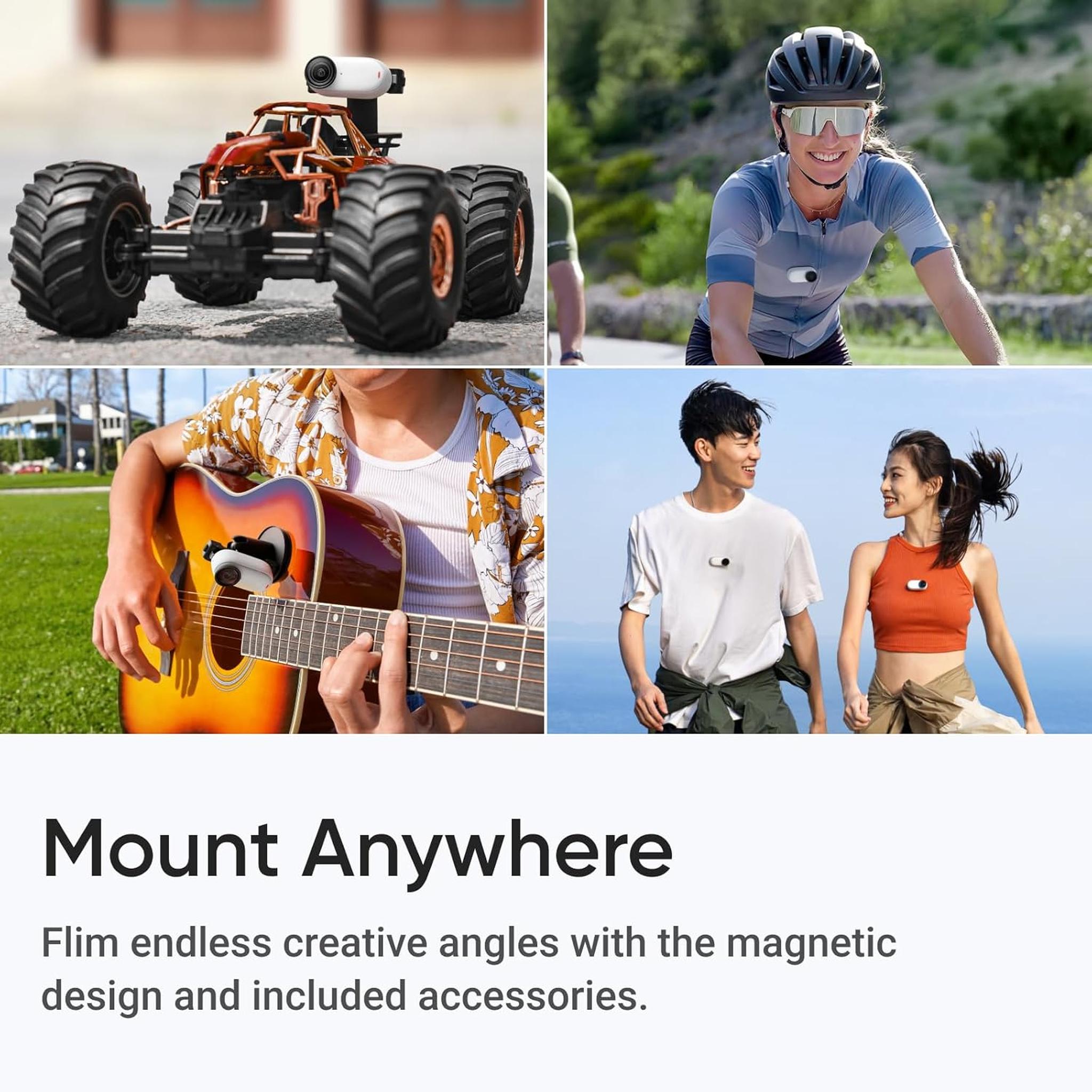Insta360 GO 3S Small Action Camera 64GB + Selfie Stick + Tripod + Mount Adapter + More Insta360
