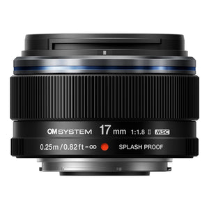 OM SYSTEM Olympus M.Zuiko Digital 17mm F1.8 II for Micro Four Thirds System Camera, Weather Proof, Compact Design, Beautiful Bokeh, Bright