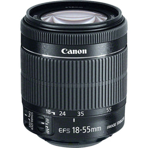 Canon EF-S 18-55mm f/3.5-5.6 Lens 8114B002WB + Lens Pen Cleaner + Deluxe Lens Pouch + 58mm 3 Piece Filter Kit + Deluxe Cleaning Kit es + MicroFiber Canon