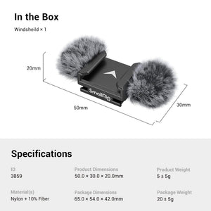 SmallRig Noise-Reduction Windsheild for Nikon Z 30 - 3859