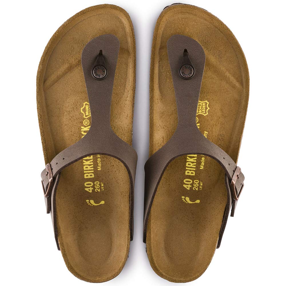 Birkenstock Unisex Gizeh BS Birko-Flor Mocca Sandals 9 W / 7 M US