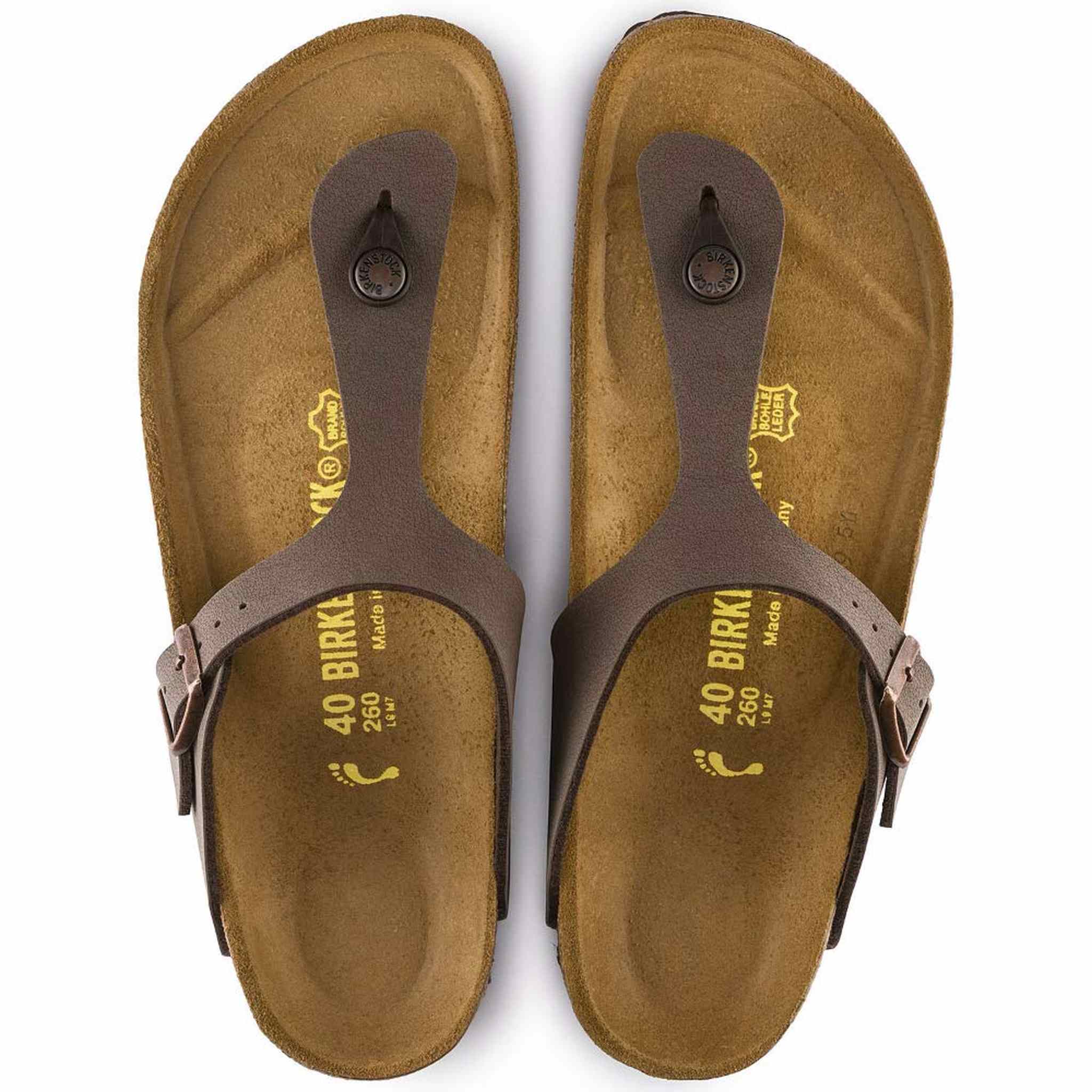 Birkenstock 43731 Gizeh Women's Style Sandal, Mocca Nubuk, 8