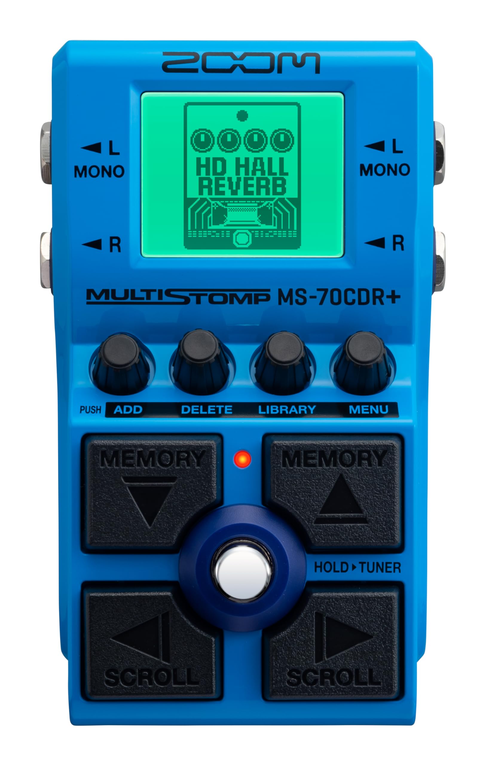 Zoom MS-70CDR+ MultiStomp Guitar Effects Pedal with Over 140 Effects Featuring Choruses, Delays, Reverbs, Stereo Effects, Effect Chaining, Single Stompbox, Tuner, & Battery Powered