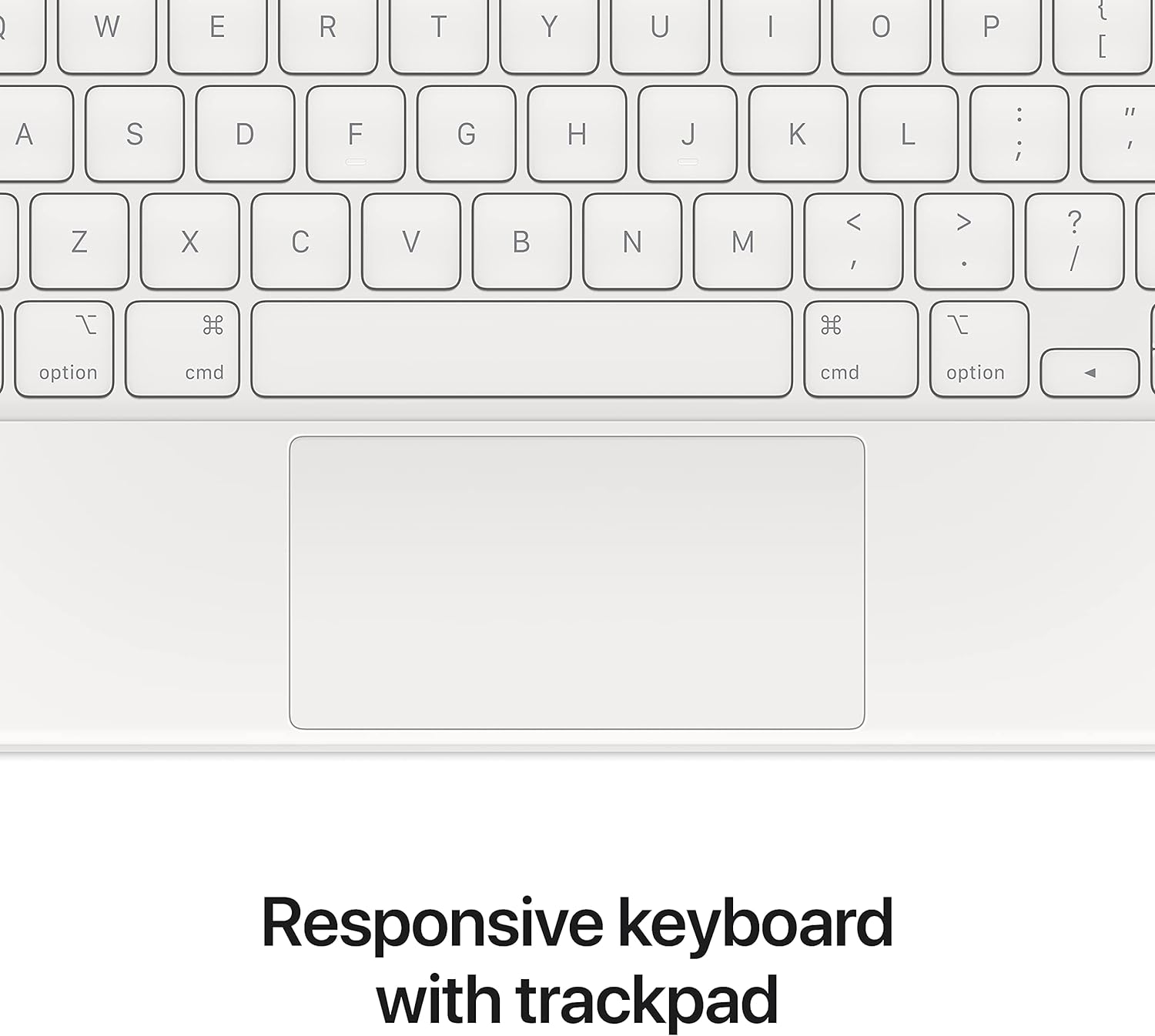 Apple Magic Keyboard: iPad Keyboard and case for iPad Pro 12.9‑inch 3rd, 4th, 5th and 6th Generation , Great Typing Experience, Built-in trackpad, US English - White