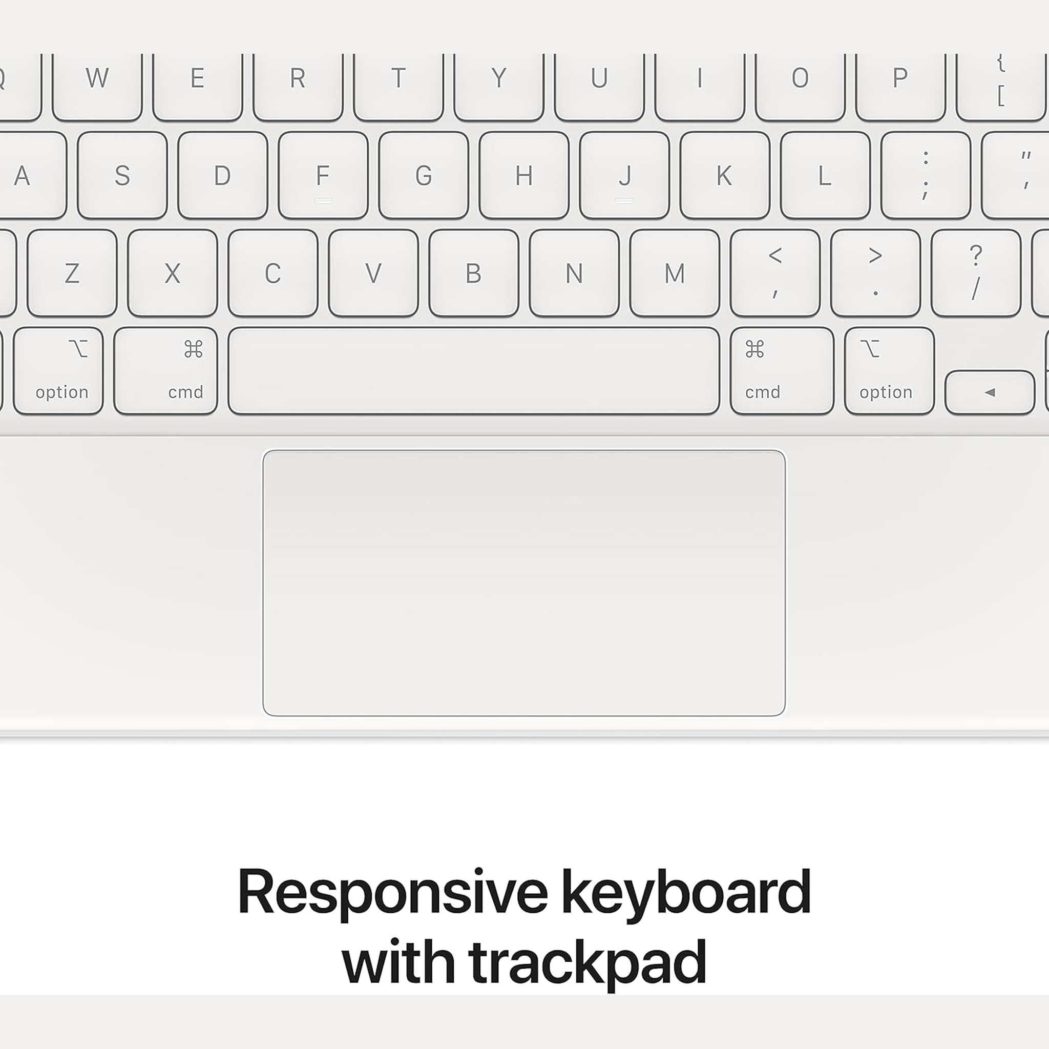 Apple Magic Keyboard: iPad Keyboard and case for iPad Pro 12.9‑inch 3rd, 4th, 5th and 6th Generation , Great Typing Experience, Built-in trackpad, US English - White
