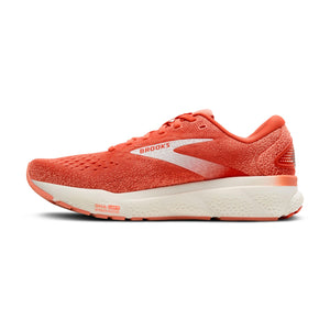 Brooks Women’s Ghost 16 Neutral Running Shoe - Coral/Desert Flower/Coconut - 8.5 Medium