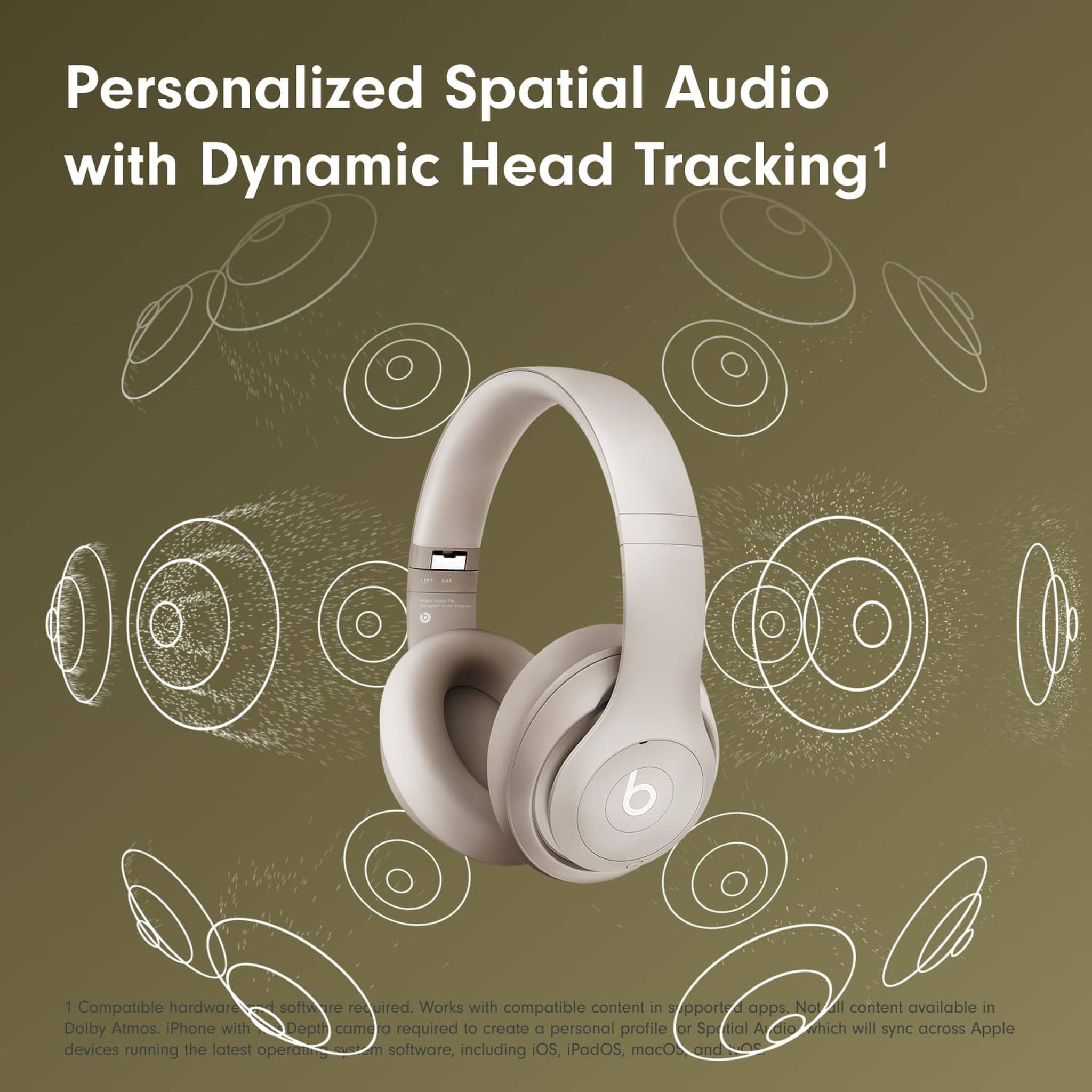 Beats Studio Pro - Wireless Bluetooth Noise Cancelling Headphones Sandstone - Reconditioned