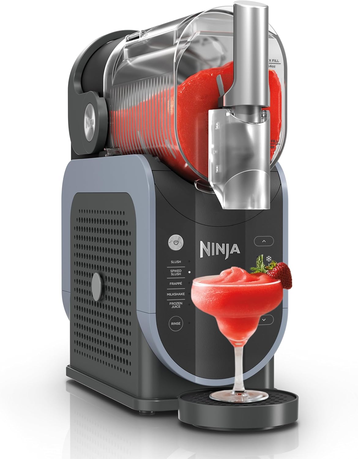 Ninja SLUSHi Professional Frozen Drink Maker with RapidChill Technology, Frozen Drink & Slushie Machine, 5 Preset Programs, Frozen Margaritas, Frappés, and More, Grey, FS301C, Canadian Version