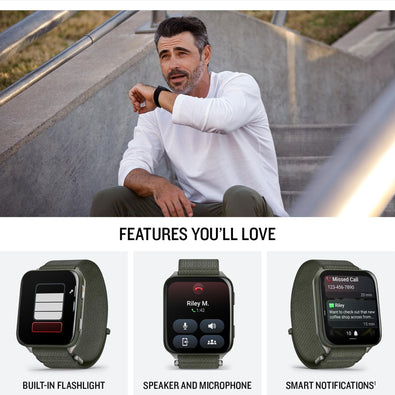 Garmin® Venu® X1, Thin and Lightweight GPS Smartwatch, AMOLED Display, Advanced Health and Fitness Features, Moss with Titanium Caseback and Moss ComfortFit Nylon Band