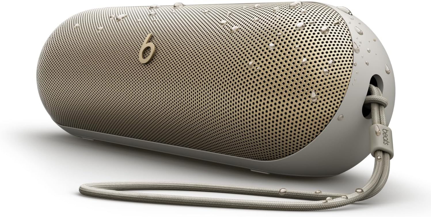 Beats Pill - Wireless Bluetooth Speaker and Portable Charger via USB-C - Up to 24 Hours Battery Life, IP67 Water Resistant, Apple & Android Compatible, Built-in Microphone - Champagne Gold