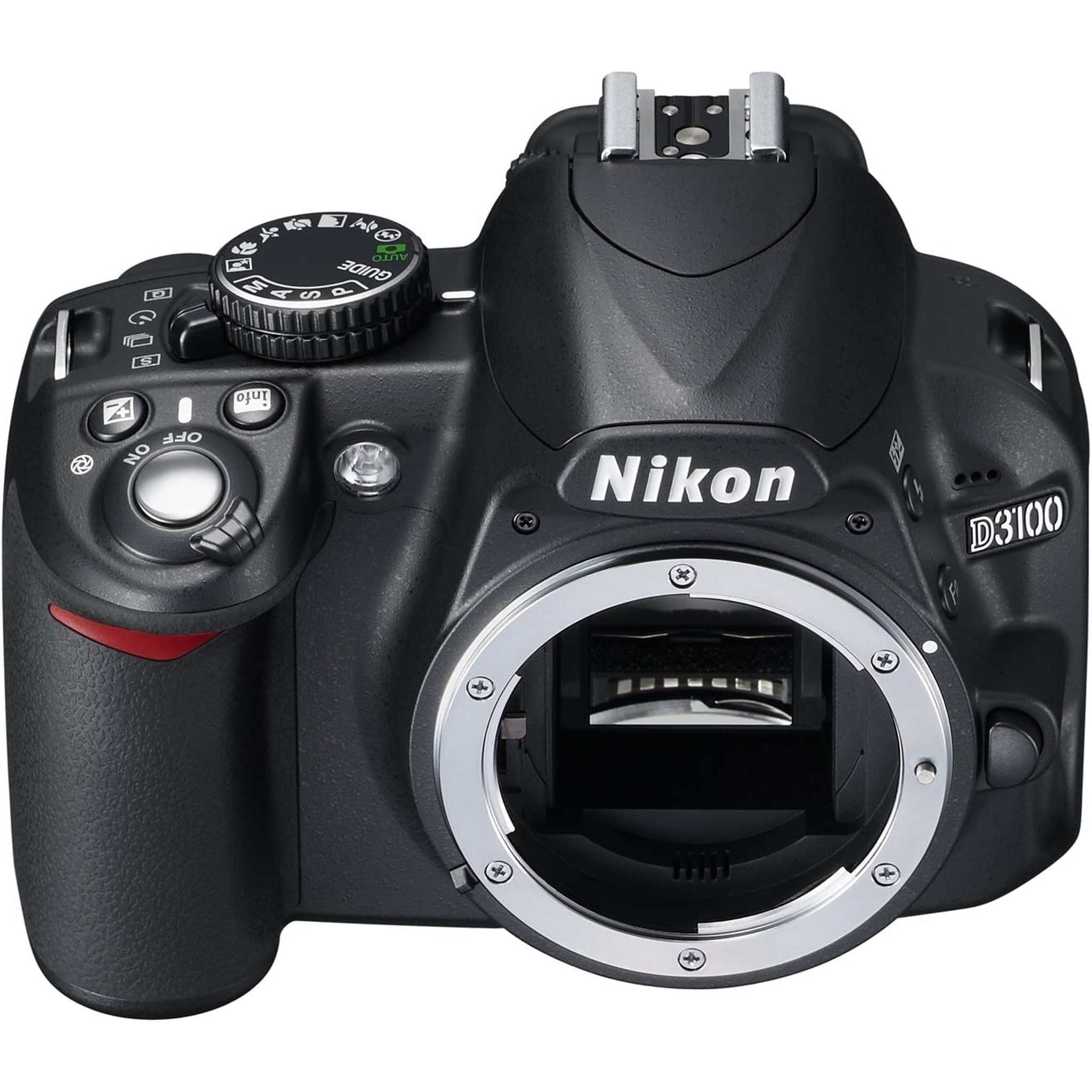 Nikon D3100 14.2MP DX-Format DSLR Digital Camera Body Only No Lens - Black Bundle