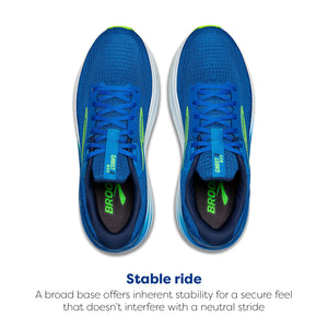 Brooks Men’s Ghost Max 2 Neutral Running & Walking Shoe - Dutch Blue/Green Gecko/Peacoat - 9 Medium