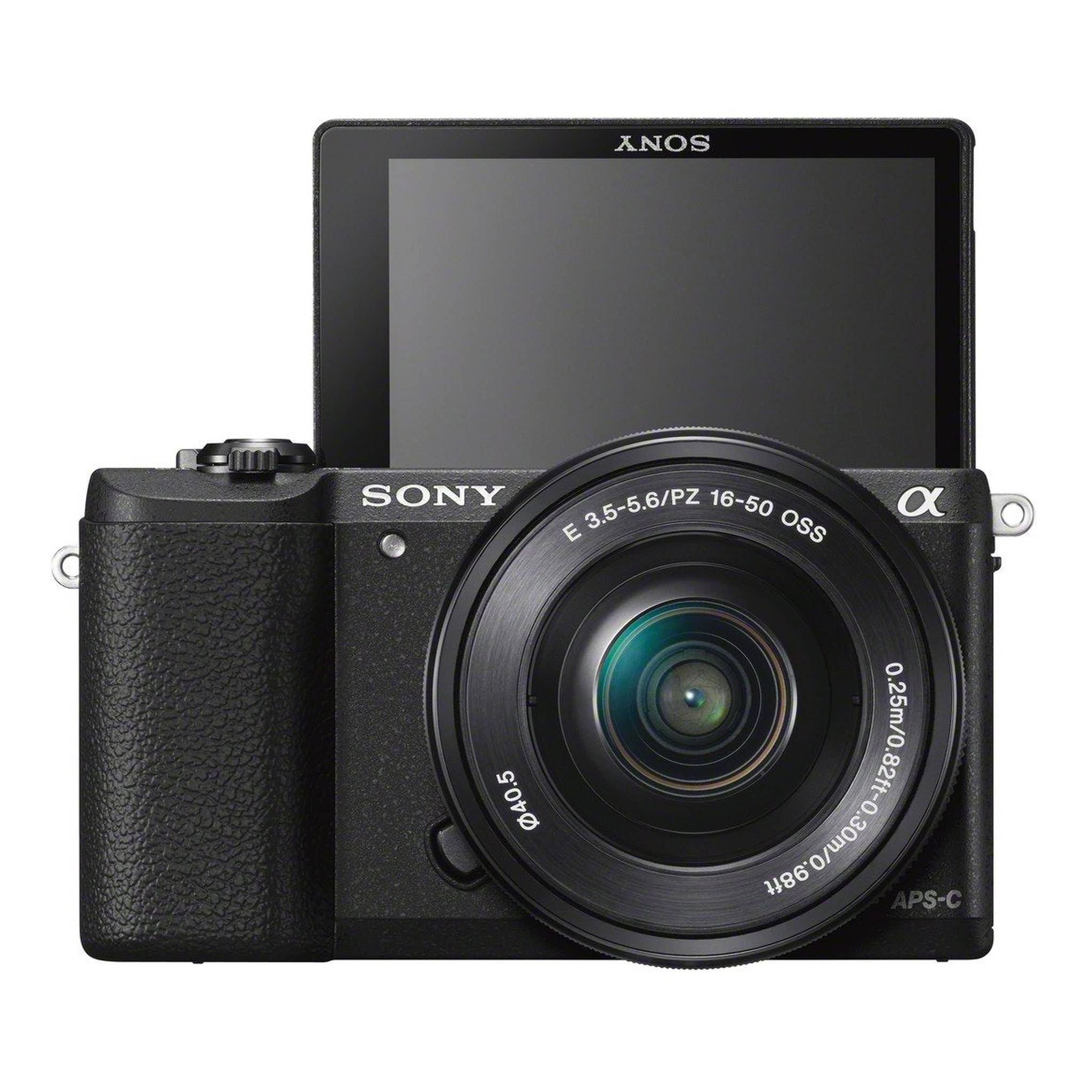 Sony a5100 16-50mm Mirrorless Digital Camera with 3-Inch Flip Up LCD Black - Reconditioned Sony