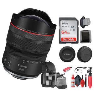 Canon RF 10-20mm f/4 L IS STM Lens, Ultra-Wide-Angle Lens, Bundle