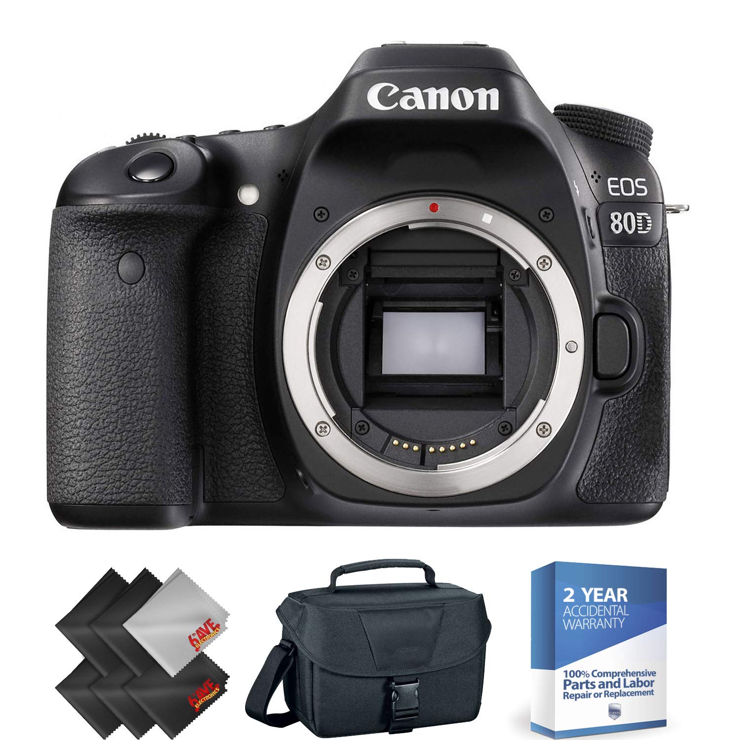 Canon EOS 80D DSLR Camera Body Only + 2 Year Accidental Warranty