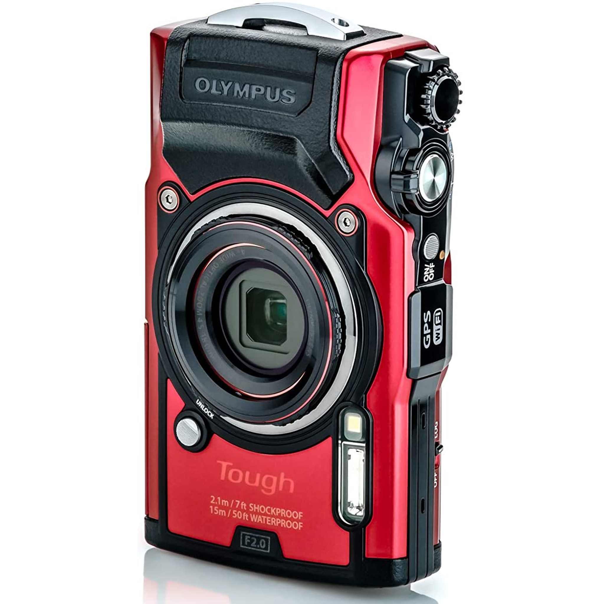 Olympus Tough TG-6 Waterproof Camera, Red - Reconditioned Olympus