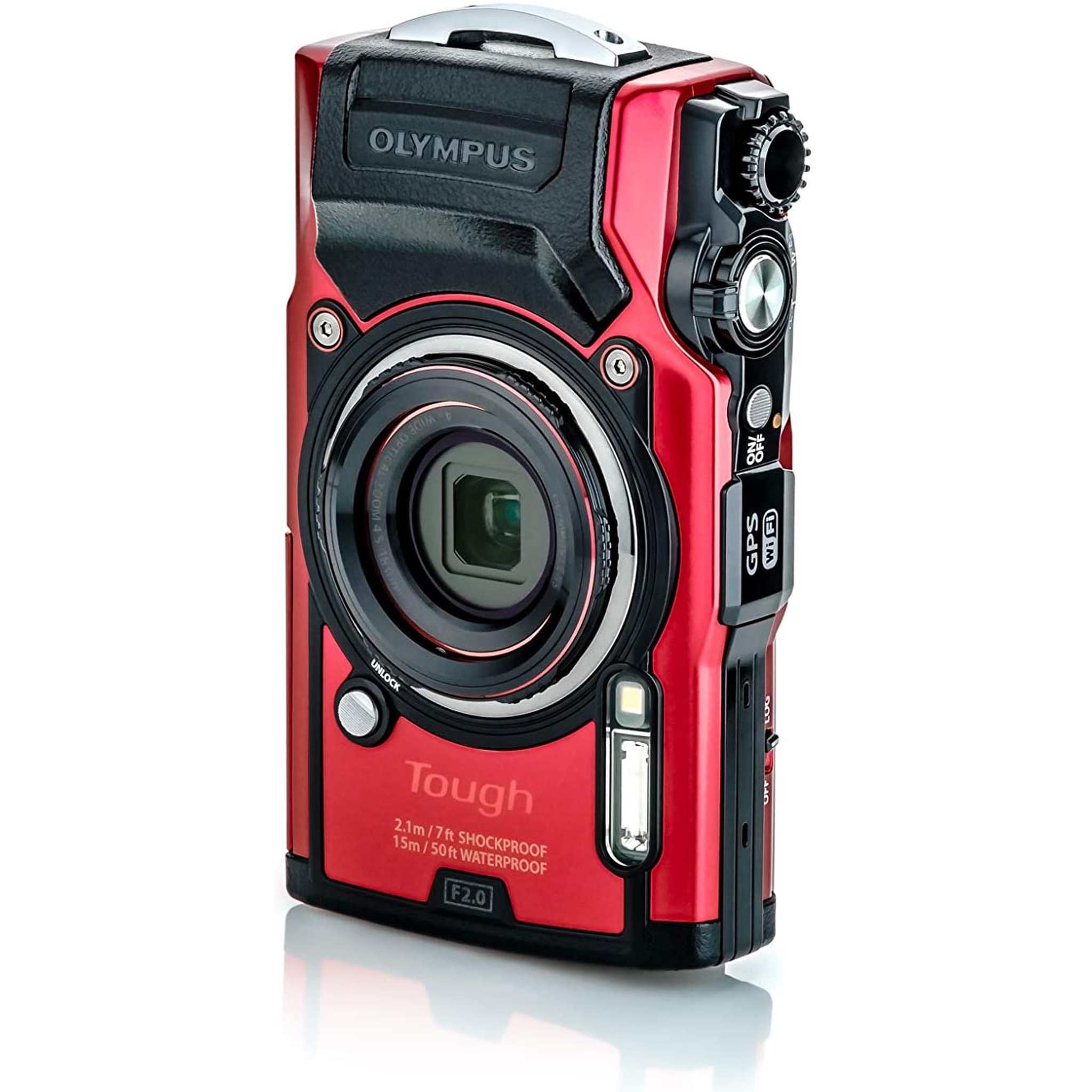 Olympus Tough TG-6 Waterproof Camera, Red Olympus