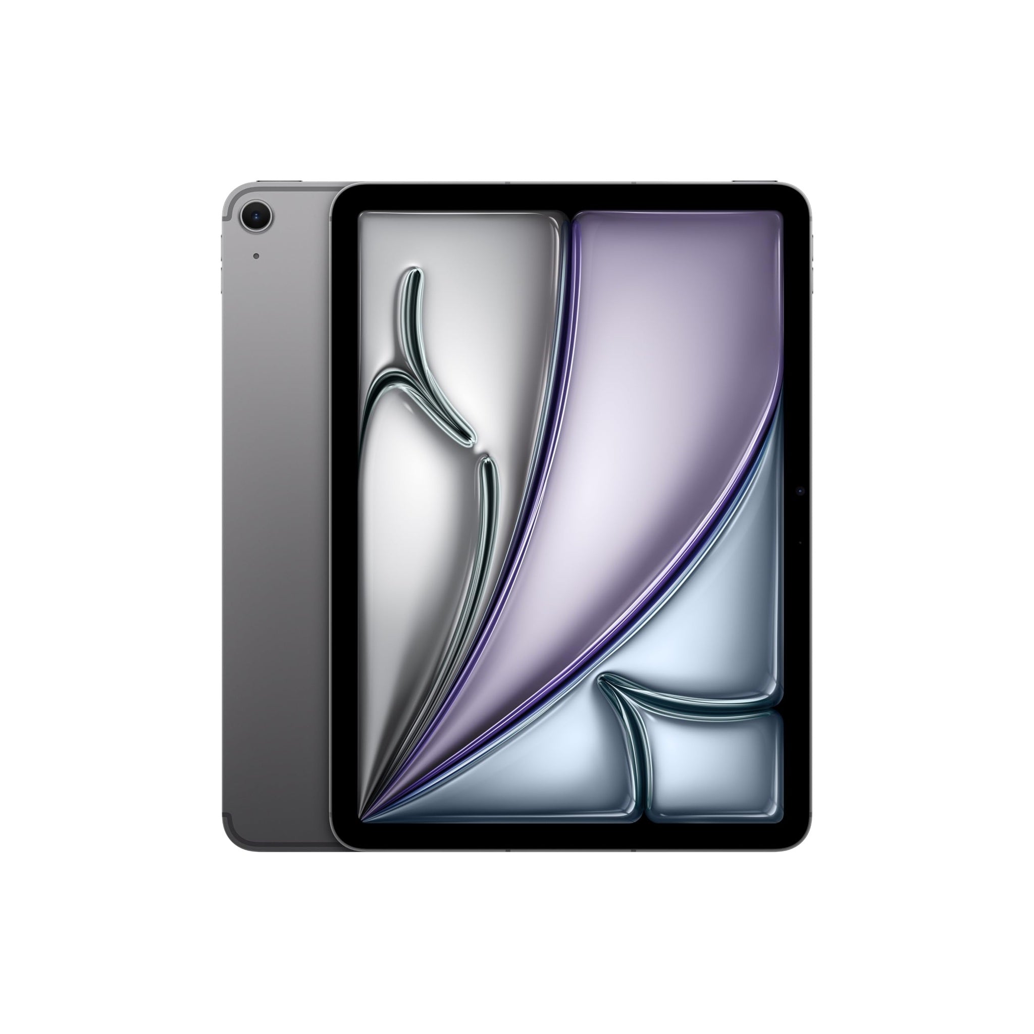 Apple iPad Air 11-inch M2 : Liquid Retina display, 128GB, Landscape 12MP Front Camera/12MP Back Camera, Wi-Fi 6E + 5G Cellular with eSIM, Touch ID, All-Day Battery Life - Space Gray Apple
