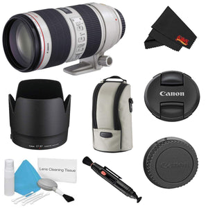 Canon EF 70-200mm f/2.8L is II USM Lens Bundle International Model
