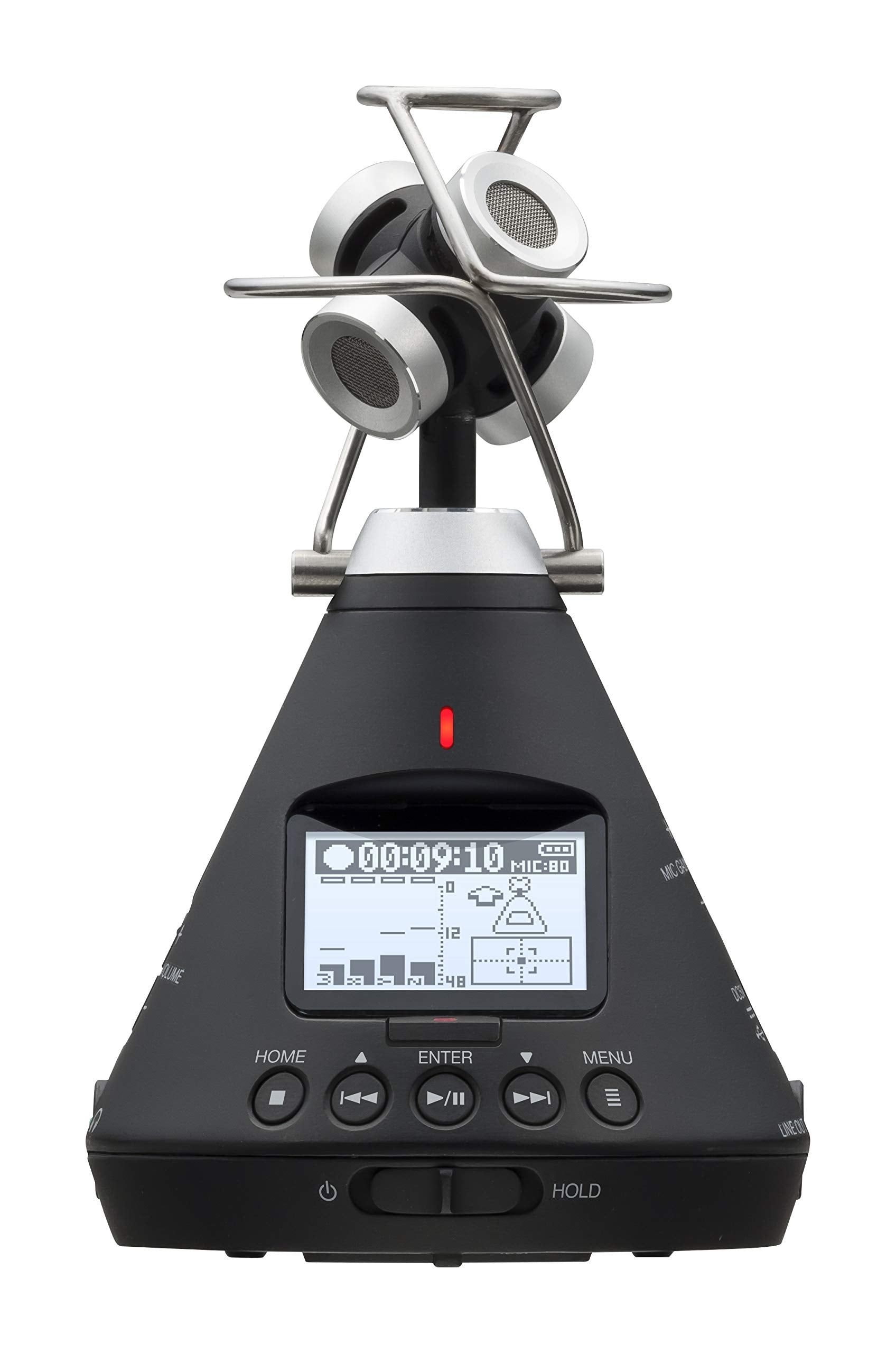 Zoom H3-VR 360° Audio Recorder, Records Ambisonics, Binaural, and Stereo, Battery Powered, Records to SD Card, Wireless Control, for VR & Surround Sound Video, Music, and Streaming