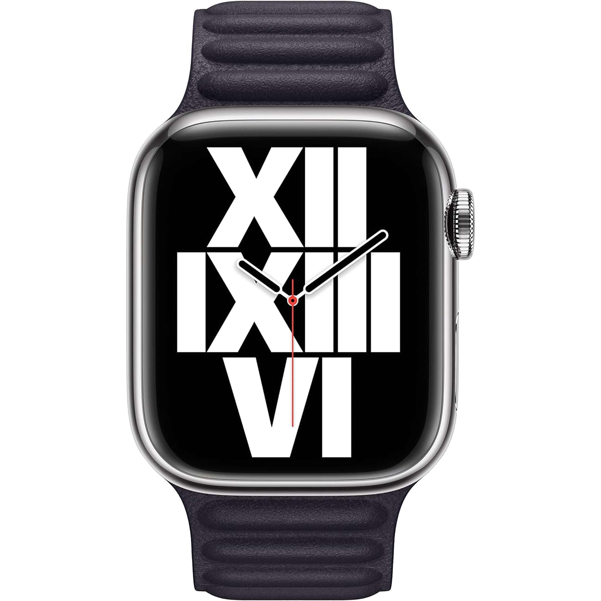 Apple Watch Band - Leather Link 41mm - Ink - S/M Apple