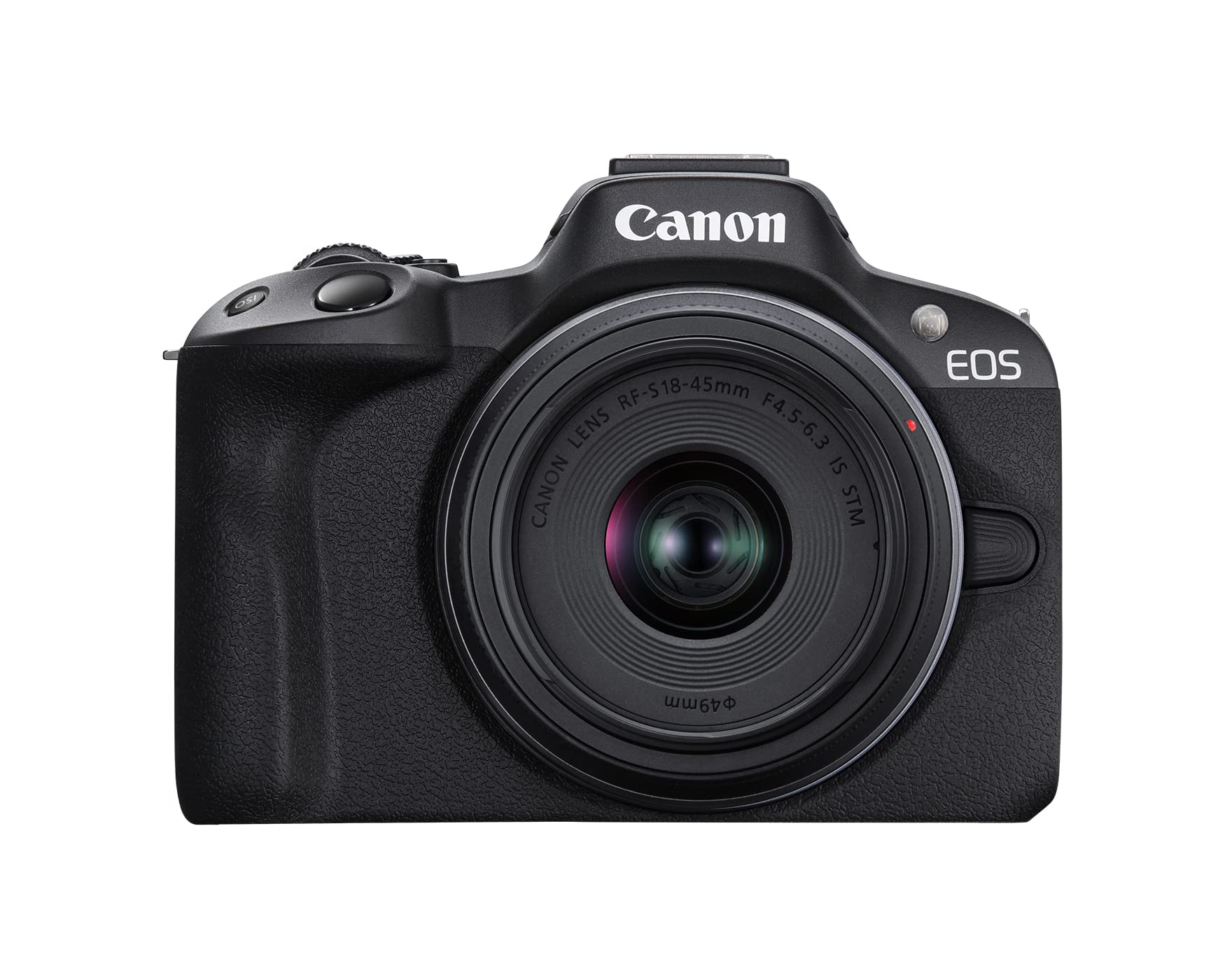 Canon EOS R50 Mirrorless Vlogging Camera Black w/RF-S18-45mm F4.5-6.3 is STM Lens, 24.2 MP, 4K Video, Subject Detection & Tracking, Compact, Smartphone Connection, Content Creator