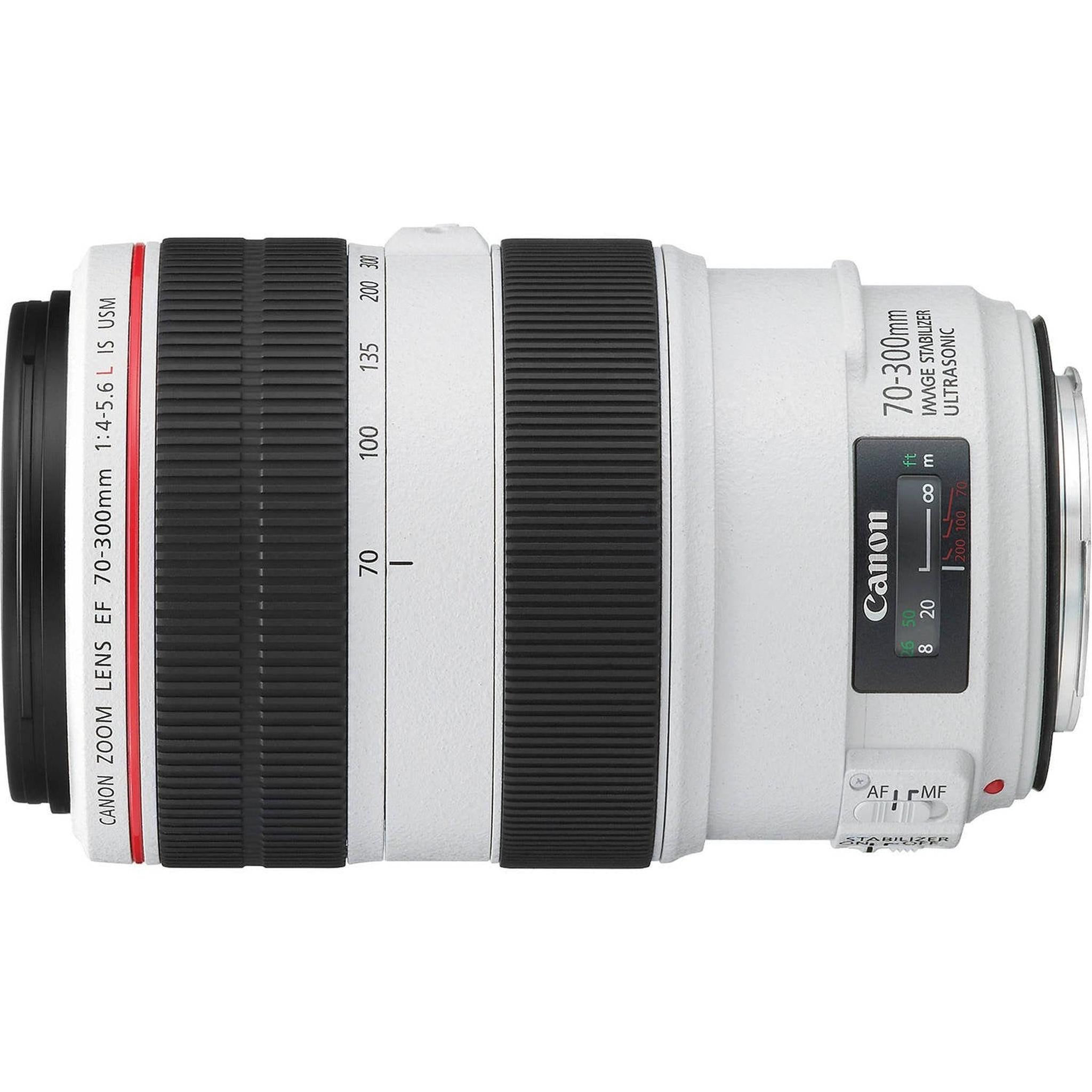 Canon EF 70-300mm f/4-5.6L is USM Lens for Canon EF Mount + Accessories International Model with 2 Year Warranty - Used Canon