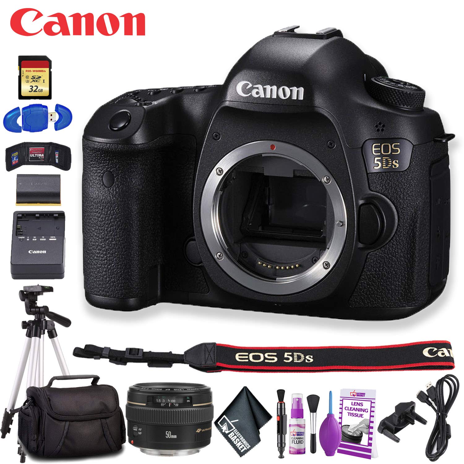 Canon EOS 5DS DSLR Camera (Intl Model) Master Kit
