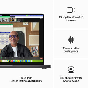 Apple 2023 MacBook Pro Laptop M3 Pro chip with 12‑core CPU, 18‑core GPU: 16.2-inch Liquid Retina XDR Display, 18GB Unified Memory, 512GB SSD Storage. Works with iPhone/iPad; Space Black - Used