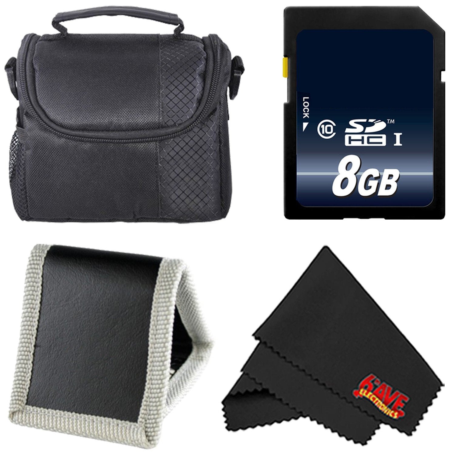 Accessory Kit for Nikon Coolpix B500,B700, P900, 8GB SDHC Class 10 Secure Digital High Speed Memory Card + Camera Case +