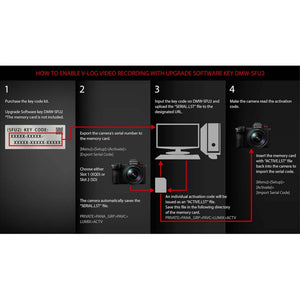 Panasonic Lumix DC-S1 Full-Frame Mirrorless Digital Camera Body with DMW-SFU2 S1 Filmmaker Upgrade Software Key Code