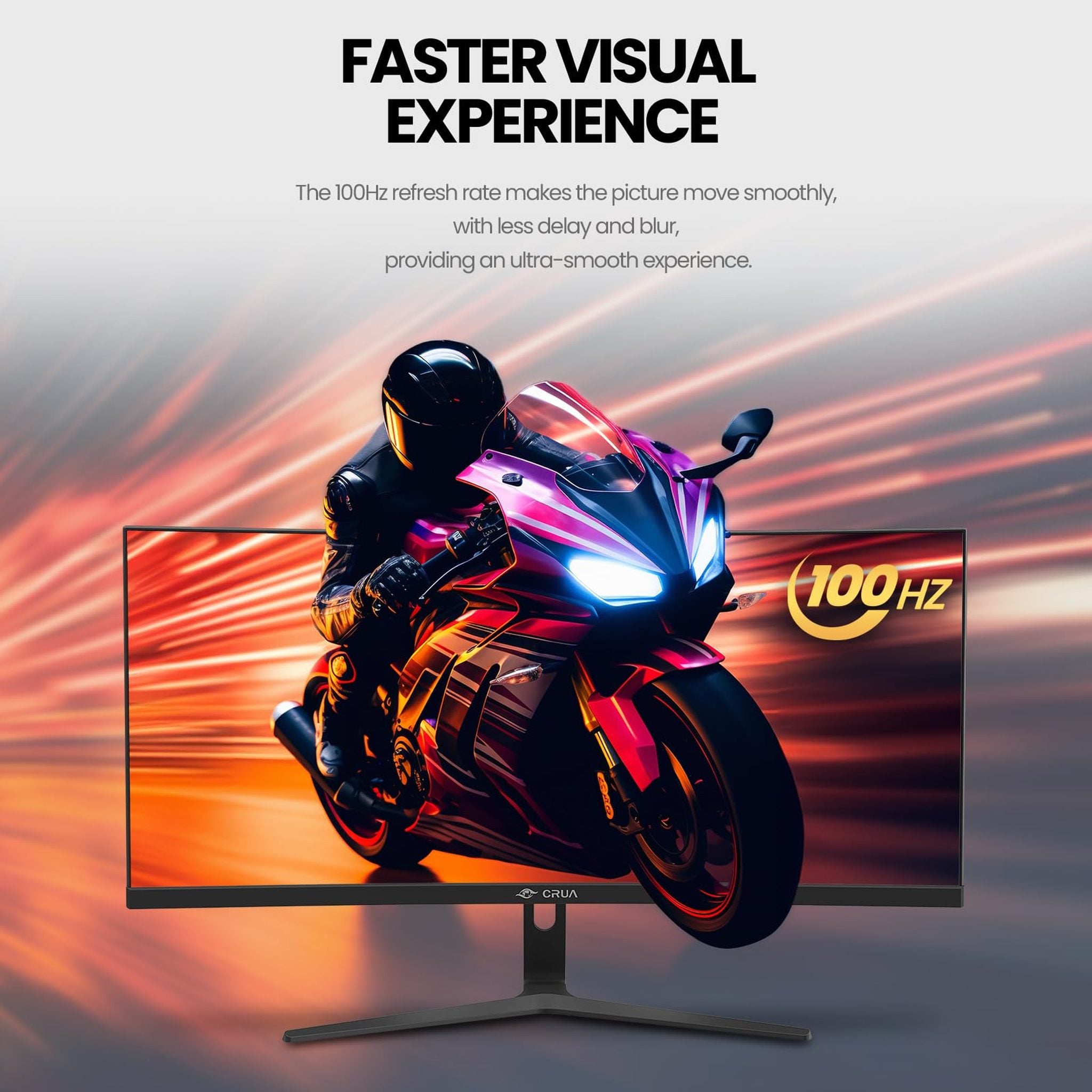 CRUA 30Inch Ultrawide Curved Monitor, 21:9 WFHD 2560x1080P VA Computer Monitor, 99% sRGB 100HZ 1500R PC Monitors Support FreeSync, Wall-Mounted, with HDMI/DP Display Port-Black CRUA