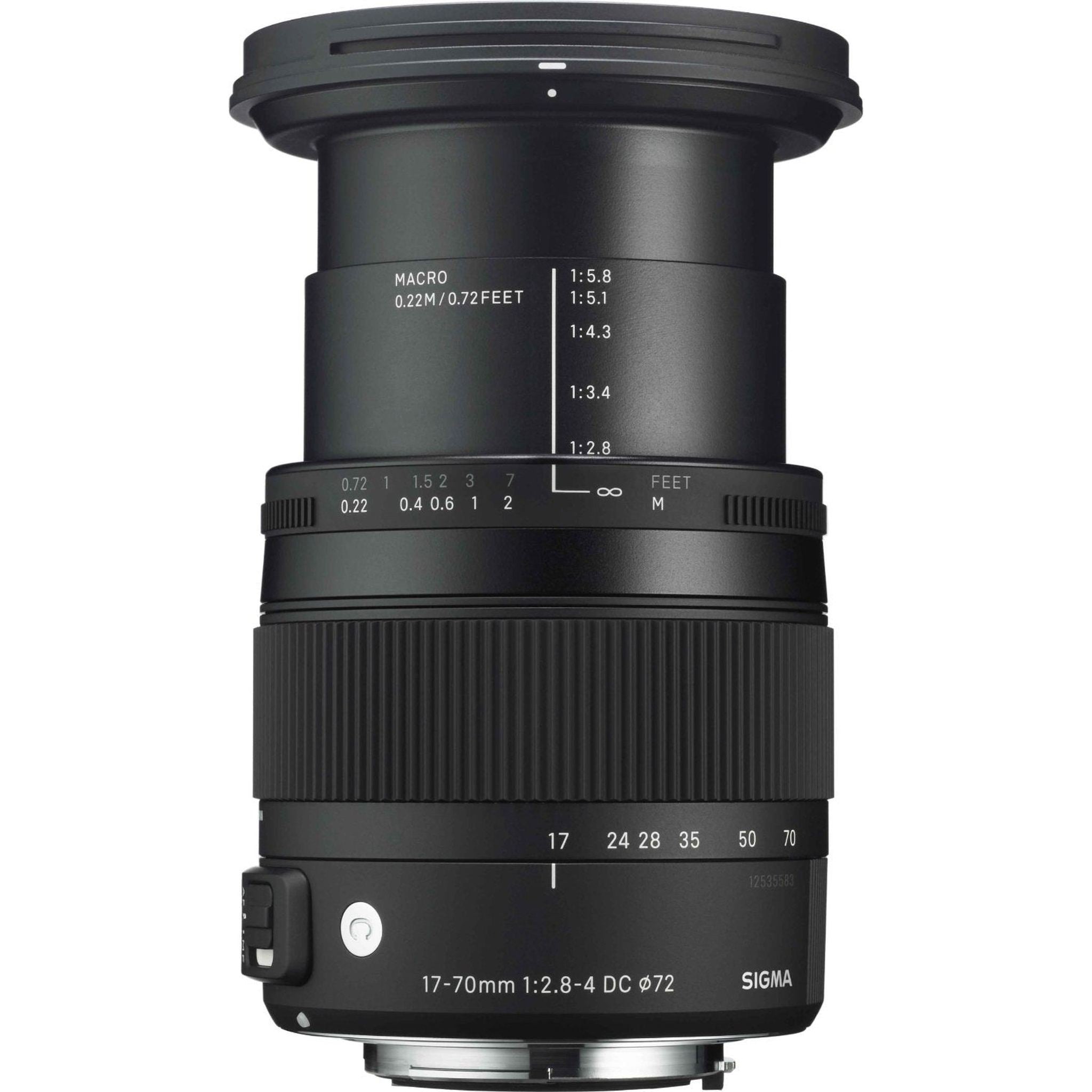 Sigma 17-70mm F2.8-4 Contemporary DC Macro OS HSM Lens for Canon - Used SIGMA