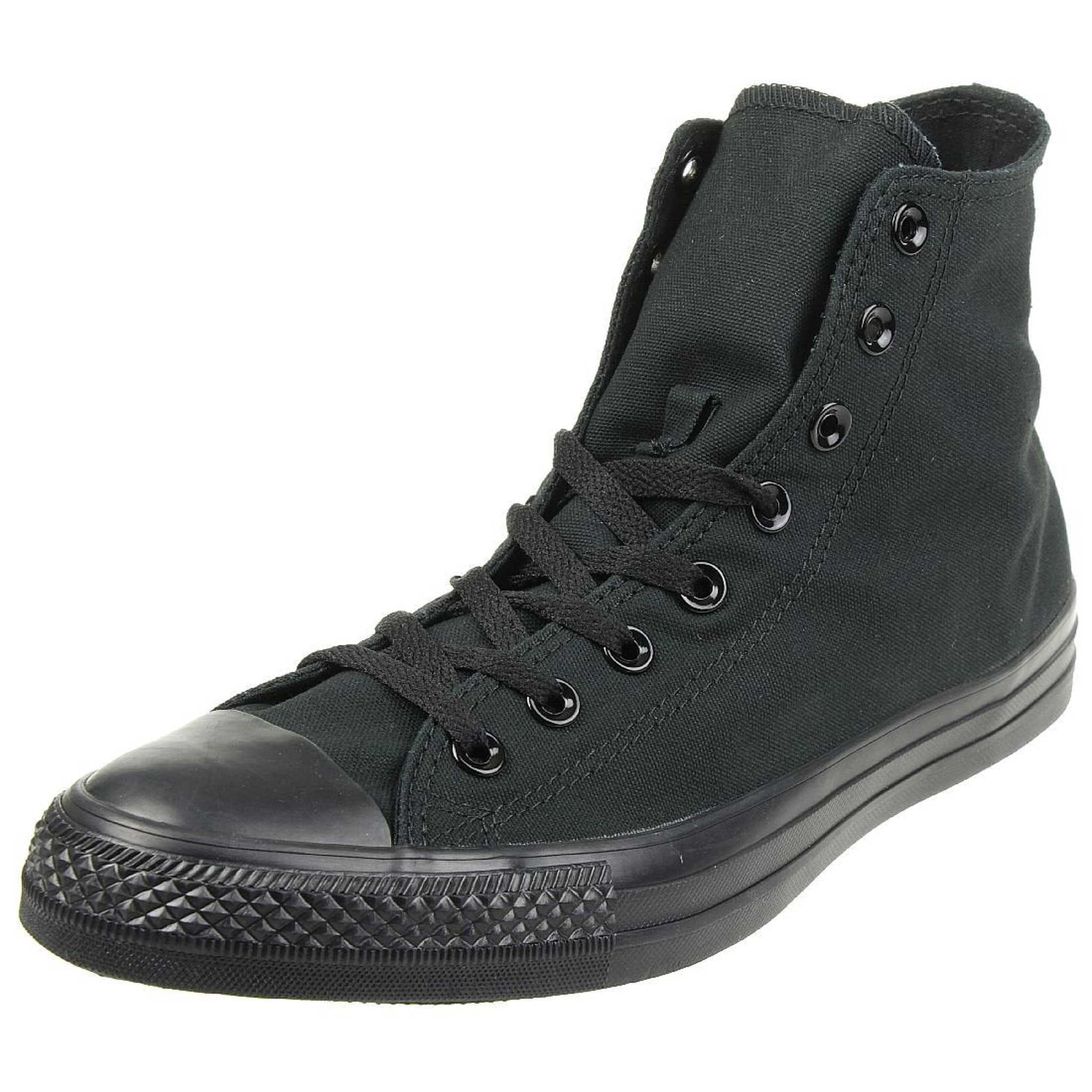 Converse Unisex Chuck Taylor All Star High Top Shoes, Black Monochrome, 10 M US Men/12 M US Women