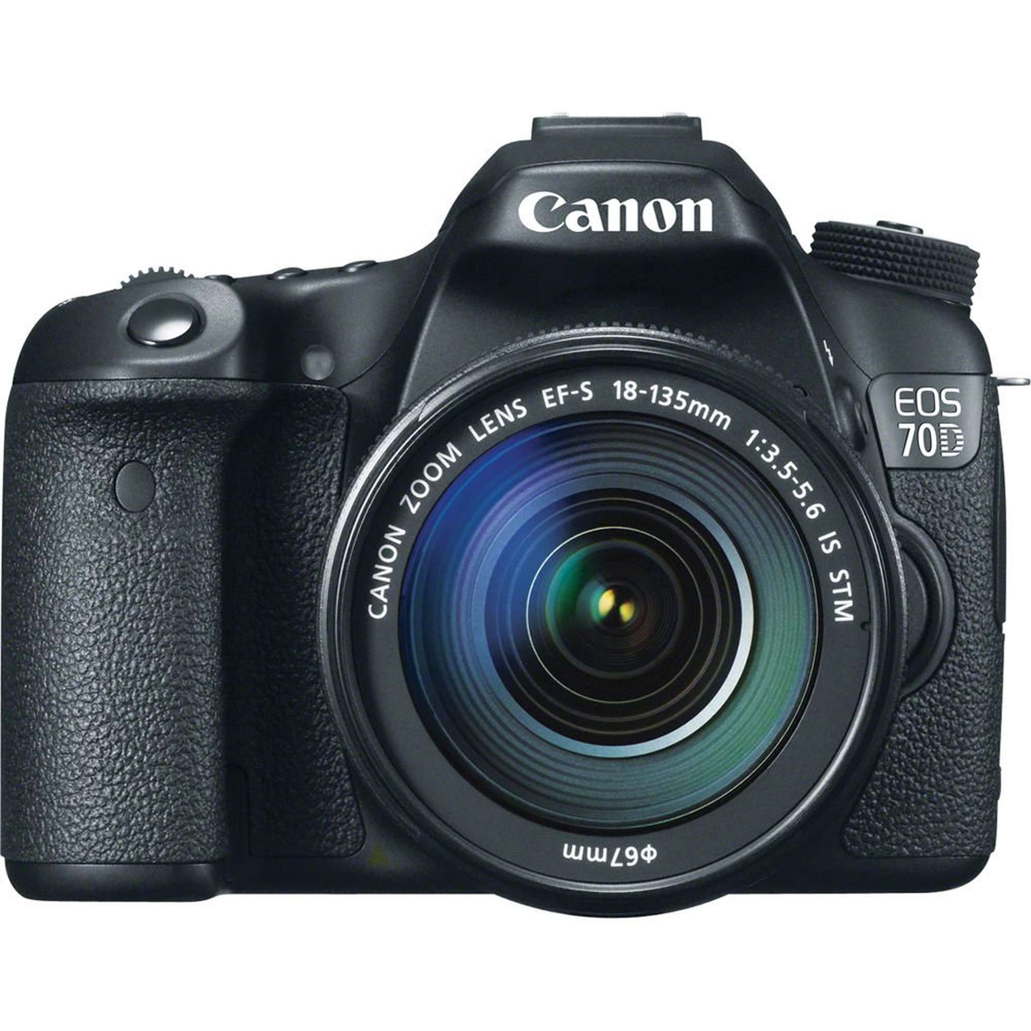 Canon EOS 70D 20.2 MP Digital SLR Camera with Dual Pixel CMOS AF and EF-S 18-135mm F3.5-5.6 IS STM Kit - International V - Used Canon