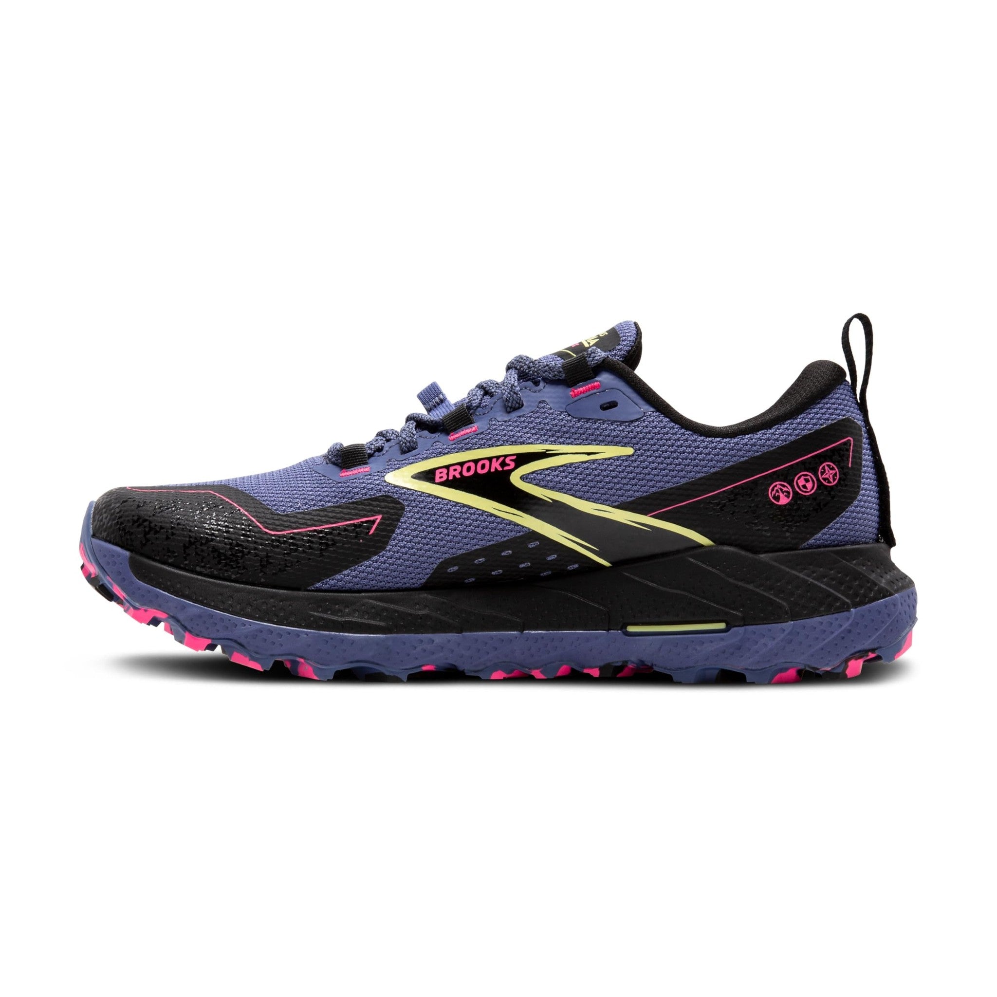 Brooks Women’s Cascadia 18 GTX Waterproof Mountain Trail Running Shoe - Grey Blue/Black/Pink - 6.5 Medium