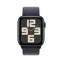 Apple Watch SE 2nd Gen GPS 44mm Smartwatch with Midnight Aluminum Case with Ink Sport Loop One Size. Fitness and Sleep Trackers, Crash Detection, Heart Rate Monitor, Carbon Neutral